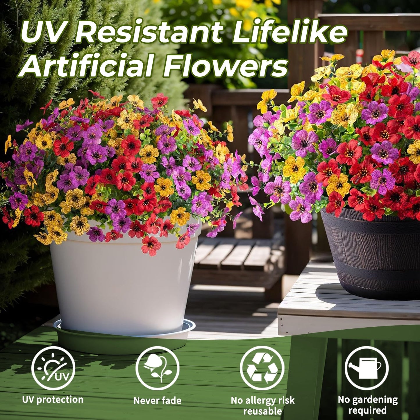 🌸Late Summer Sale -🌱High-Grade Material Artificial Flowers - Your Ever-Blooming Oasis!