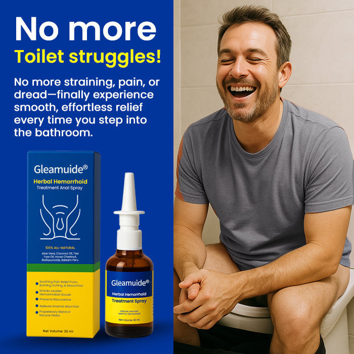 Official Store: Gleamuide® Herbal Hemorrhoid Treatment Anal Spray – 7 Days to a Happy, Pain-Free 🍑—Guaranteed!