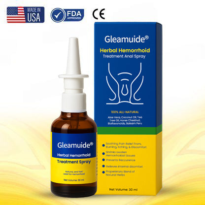Official Store: Gleamuide® Herbal Hemorrhoid Treatment Anal Spray – 7 Days to a Happy, Pain-Free 🍑—Guaranteed!