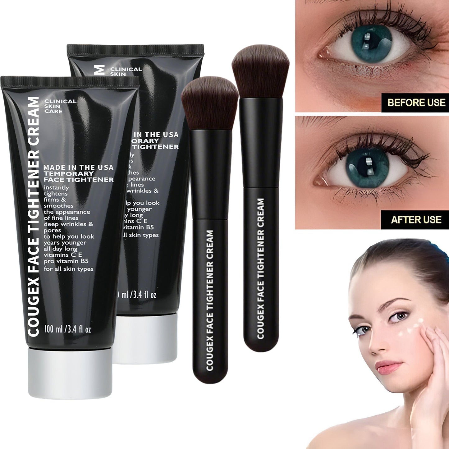 🌸 Instant Temporary Face Tightener – Smooth Fine Lines & Lift in Seconds! ✨