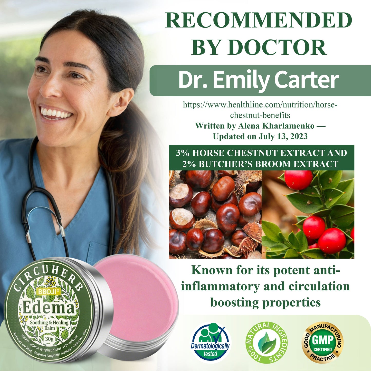 BBOJI® CircuHerb Edema Soothing & Healing Balm