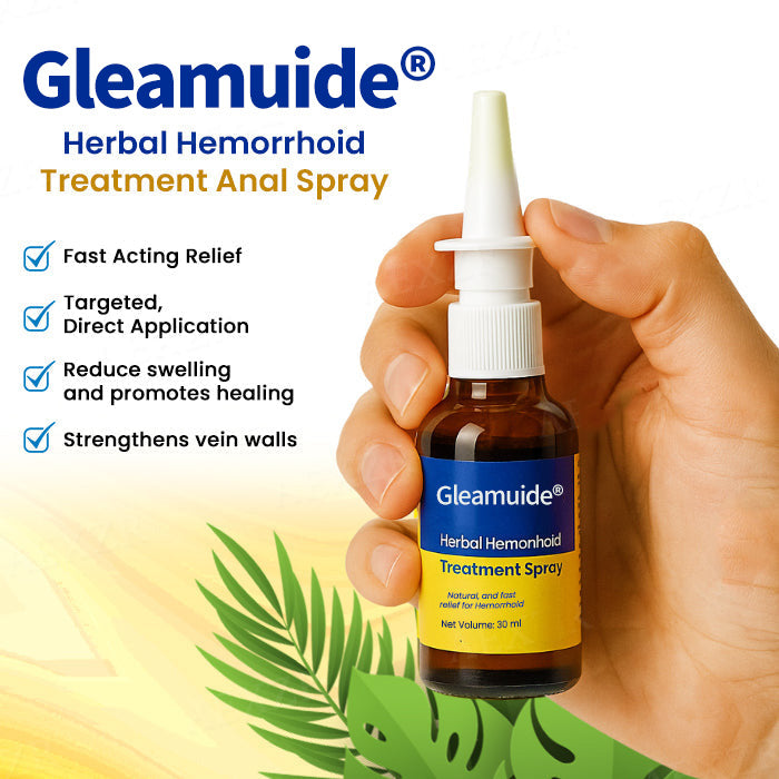 Official Store: Gleamuide® Herbal Hemorrhoid Treatment Anal Spray – 7 Days to a Happy, Pain-Free 🍑—Guaranteed!